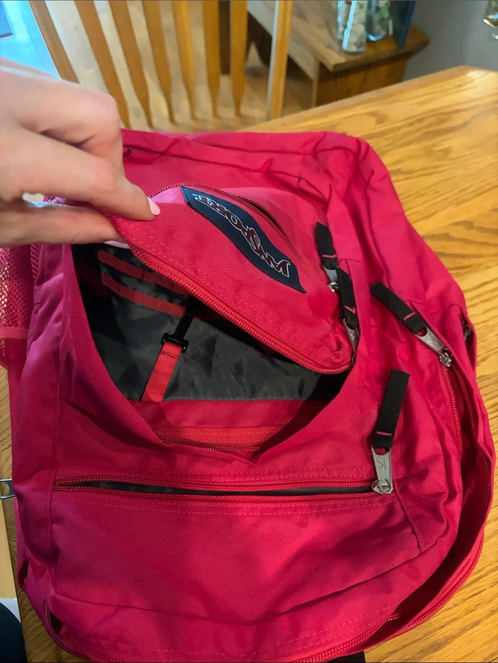 JanSport Pink Classic Daypack Backpack